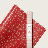 Peppermint Petals Gift Wrap Sheet-Double Sided