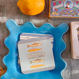 Sardines Coaster Set-Double Sided