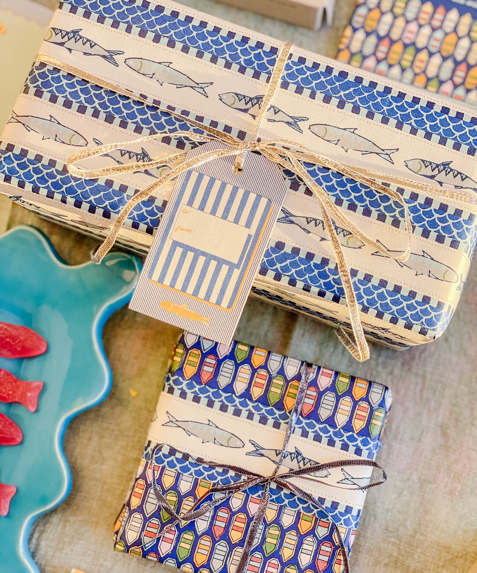 Sardina Gift Wrap Sheet - Double Sided