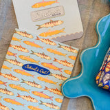 Sardines Coaster Set-Double Sided