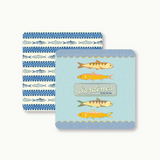 Sardines Coaster Set-Double Sided