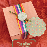 Droplet Ornament Yellow Purple Stripes (1/2)