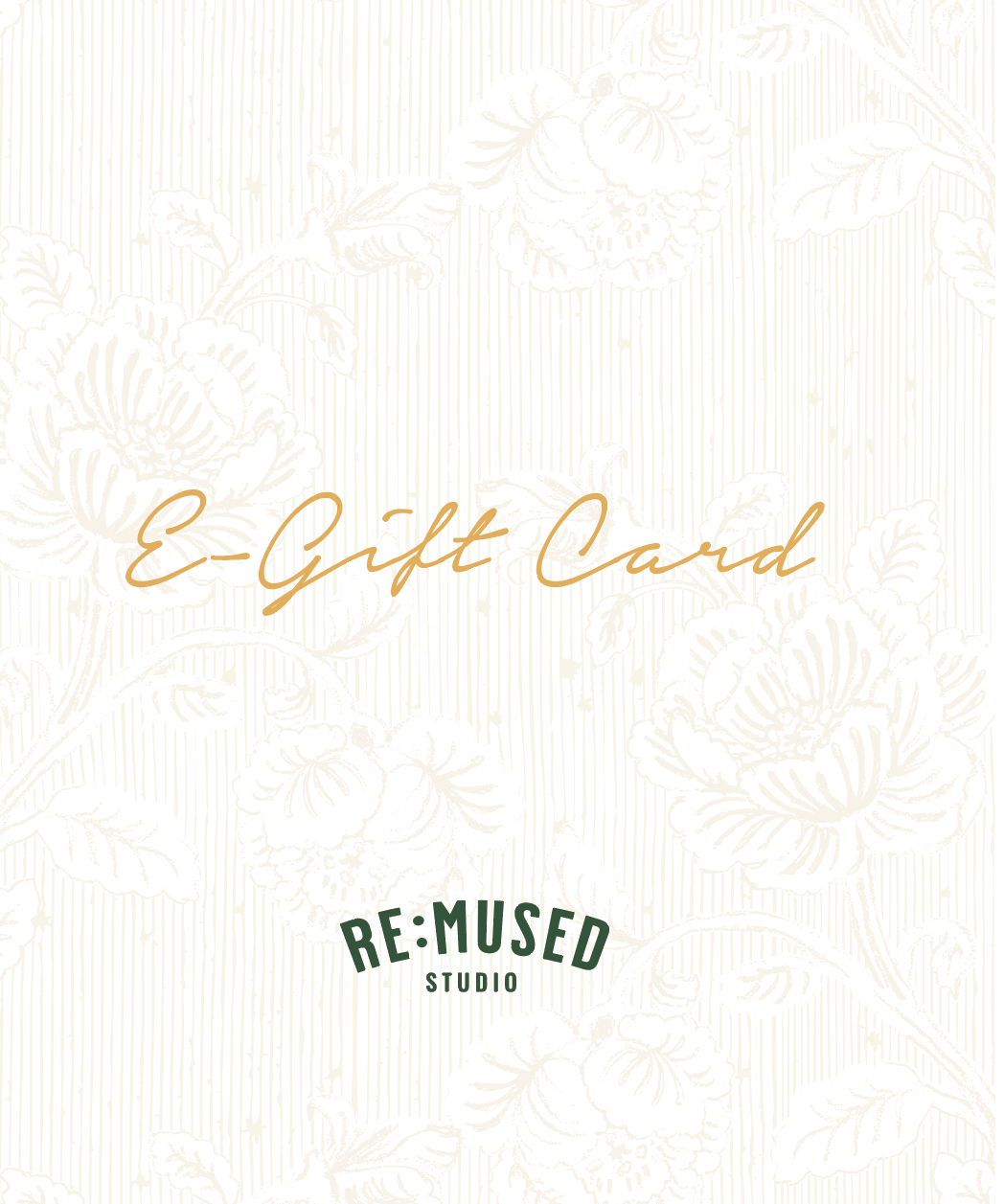 re:mused studio e-gift card - roses