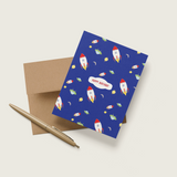 Space Birthday A2 Greeting Card