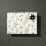 Spooky Blooms Gift Wrap Sheet-Double Sided