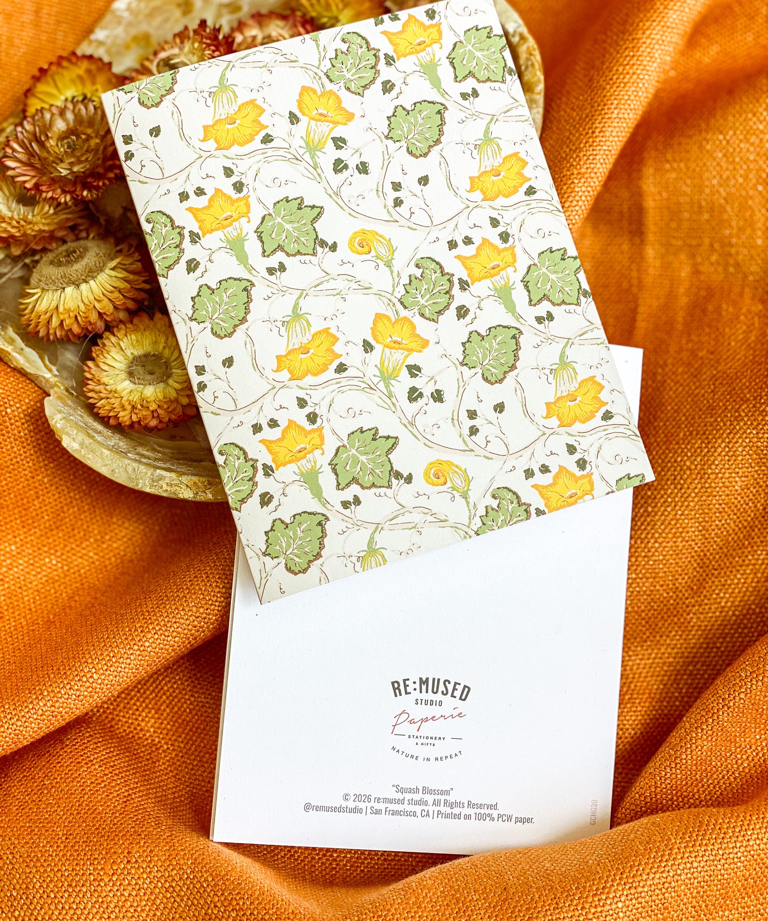 Squash Blossoms A2 Greeting Card