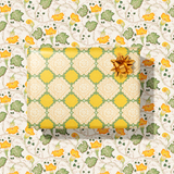 Squash Blossom Gift Wrap Sheet - Double Sided