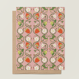 Strawberry Swirl A2 Greeting Card