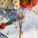 Strawberry Swirl Shopping List 3.5 x 8.5 Notepad