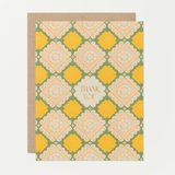 Sunflower Lace Thank You A2 Greeting Card