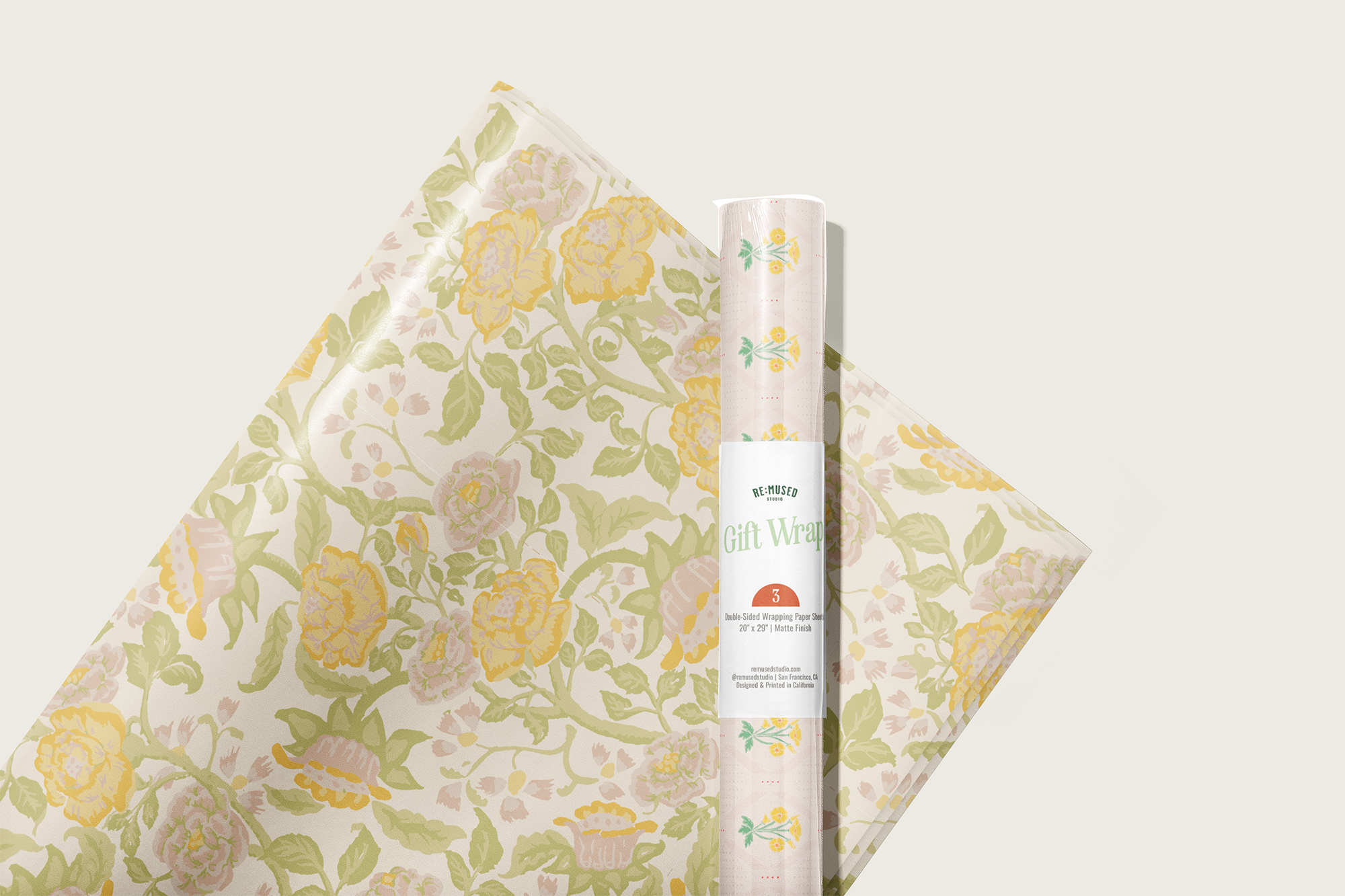 The English Rose Gift Wrap Sheet - Double Sided