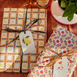 Tomato Ravioli Gift Wrap Sheet - Double Sided