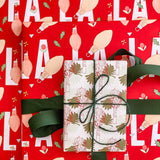 Vintage Vacation Gift Wrap Sheet-Double Sided