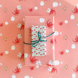 Winter Blooms Gift Wrap Sheet-Double Sided
