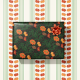 Zinnia Gift Wrap Sheet-Double Sided
