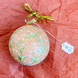 Ball Ornament Gold Snowberry (1/2)