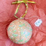 Ball Ornament Gold Snowberry (1/2)