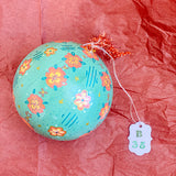 Ball Ornament Green Rosettes (1/1)