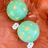 Ball Ornament Green Stars (1/2)