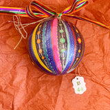 Ball Ornament Blue Carnival Stripes (1/1)