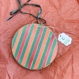 Circle Ornament Green Trumpet Floral (1/1)