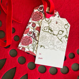 Carnation Pomegranate Gift Tags
