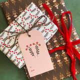 Cocoa Berry Gift Wrap Sheet-Double Sided