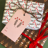 Cocoa Berry Gift Wrap Sheet-Double Sided
