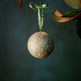 Ball Ornament Gold Snowberry (1/2)