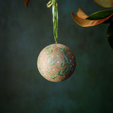 Ball Ornament Gold Snowberry (1/2)