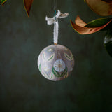 Ball Ornament Silver Dandelions (1/1)