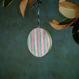 Circle Ornament Green Trumpet Floral (1/1)