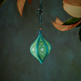 Droplet Ornament Green Stars (1/1)