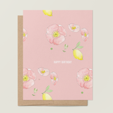 Lemon Poppy Birthday A2 Greeting Card