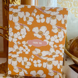Poppy Flutter Thank You A2 Greeting Card