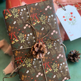 Yulefleurs Gift Wrap Sheet-Double Sided