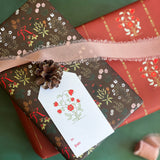 Yulefleurs Gift Wrap Sheet-Double Sided